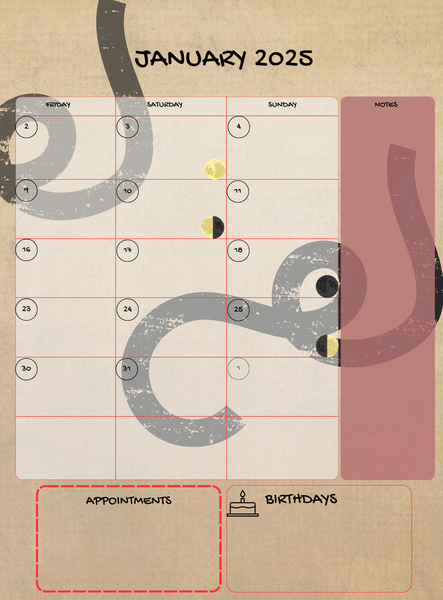 Physical 2026 Planner B