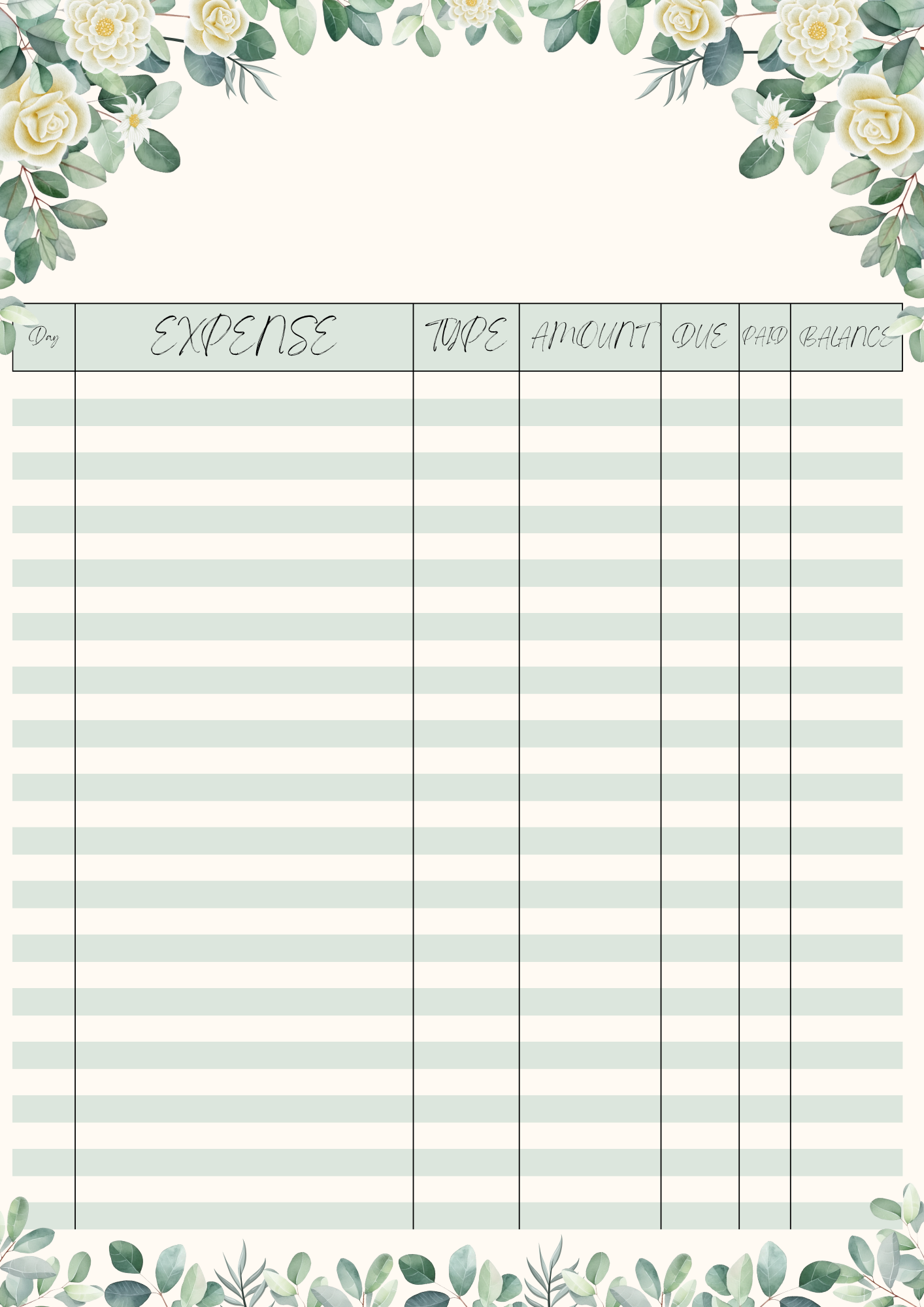 Budget Planner, Basic