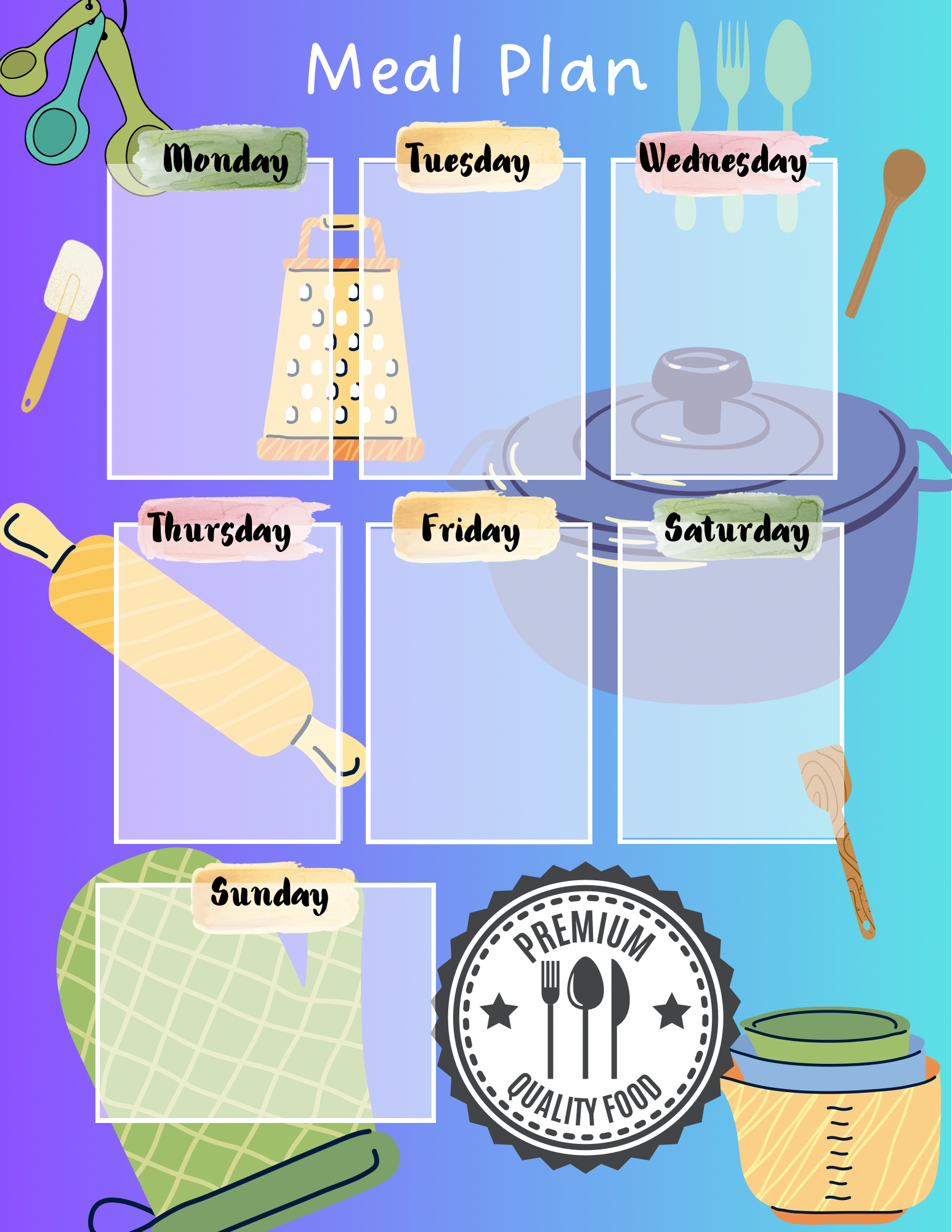 Blue Fade Kitchen Planner