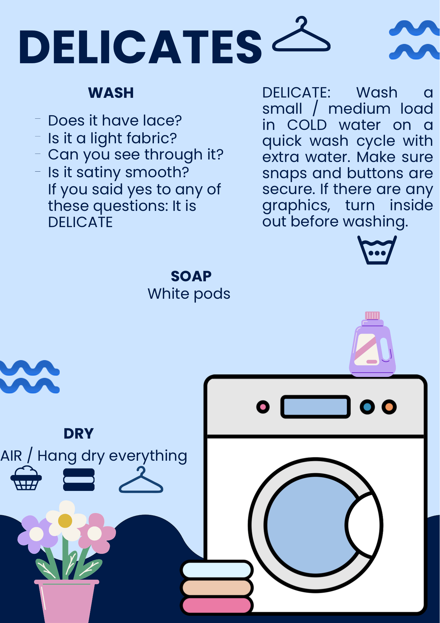 Laundry Guide/Cheat Sheet